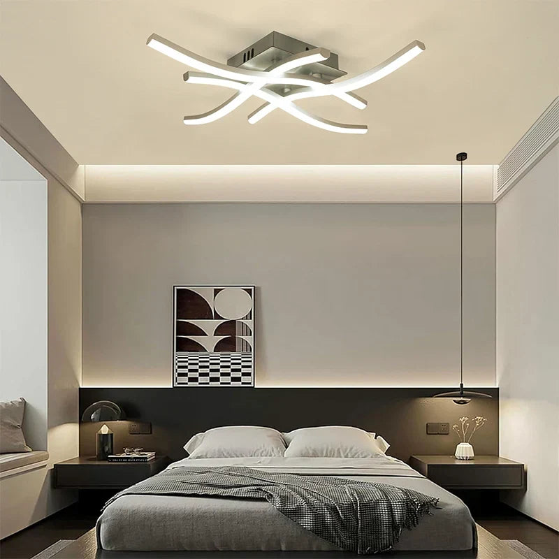 Moderne LED-Deckenlampe für Wohnzimmer, Esszimmer, Schlafzimmer und Balkon