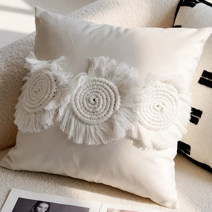 Luxuriös besticktes dekoratives Kissen mit Pferdedruck für Sofa und Wohnzimmer