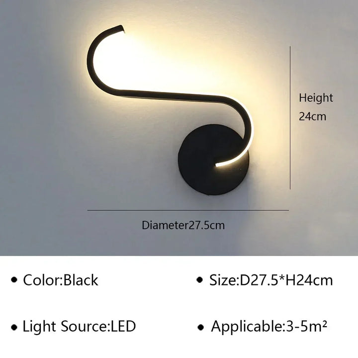 Moderne LED Wandleuchte Nachttisch Sconces - Wohnkultur Beleuchtungseinrichtung für Wohnzimmer, Schlafzimmer, Hotel
