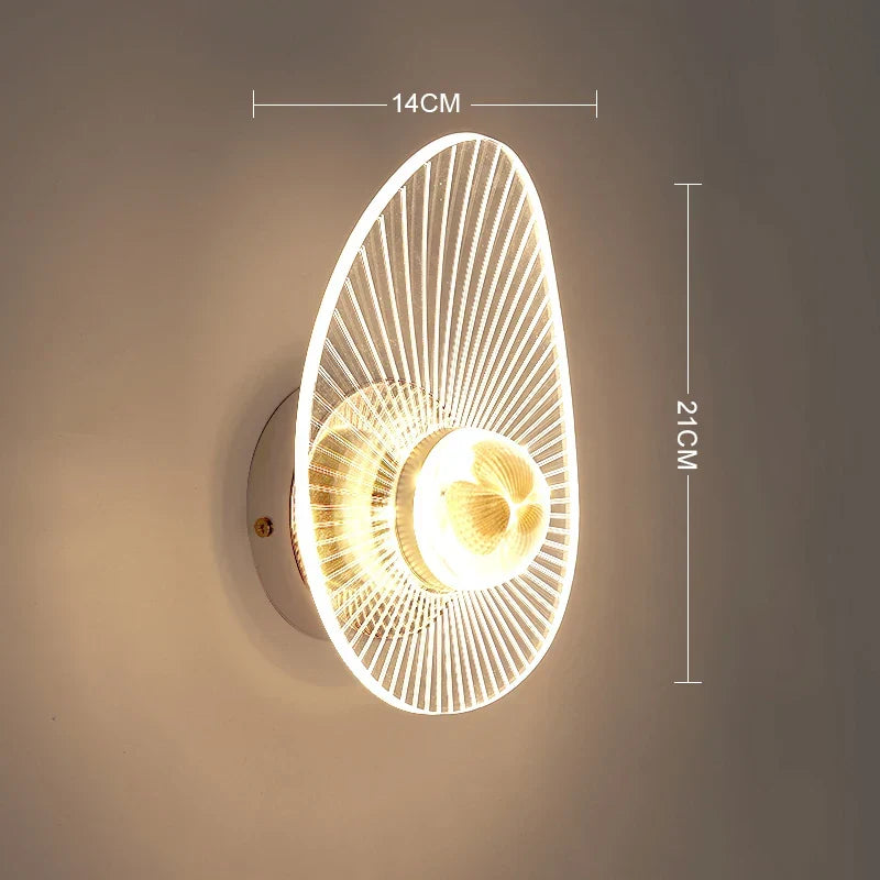 Moderne LED-Wandlampe – Einstellbare 3-Farben-Leuchte für Schlafzimmer, Wohnzimmer, Balkon und Innendekoration