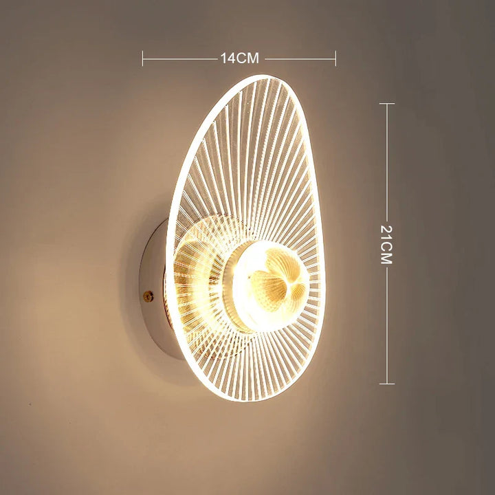 Moderne LED-Wandlampe – Einstellbare 3-Farben-Leuchte für Schlafzimmer, Wohnzimmer, Balkon und Innendekoration