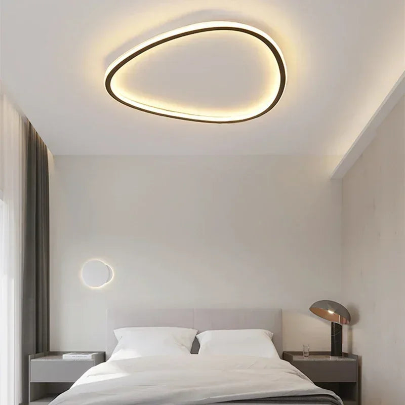 Moderne LED-Deckenleuchte - Elegantes ovales Design für vielseitige Innenbeleuchtung
