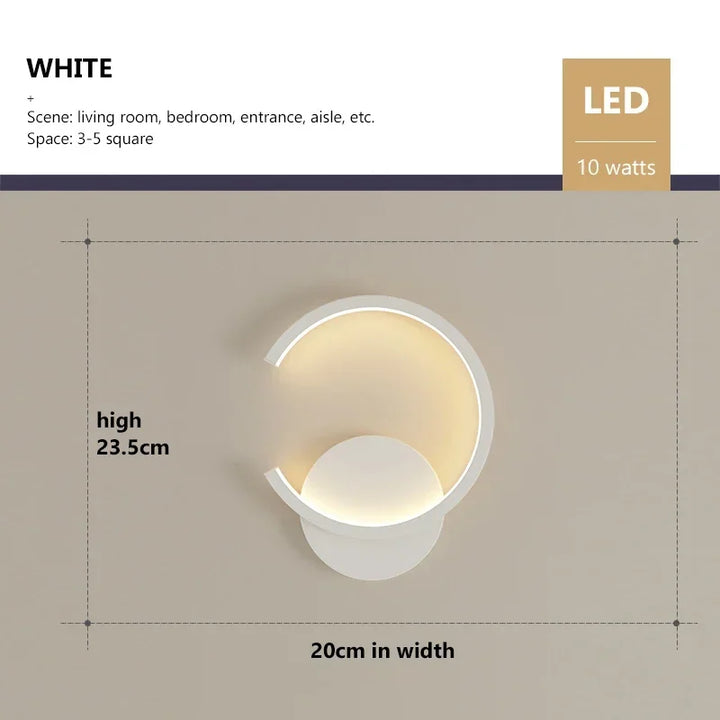 Moderne LED-Wandlampe – Nordische Auf- und Abwärts-Wandbeleuchtung für Wohnzimmer, Schlafzimmer, Flur und Wohnkultur