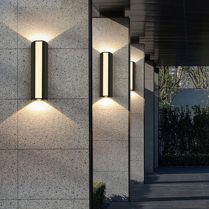 Moderne lange LED-Wandlampe – Wasserdichte Außenbewegungssensorlampe, IP66-Bewertung, AC 85-265V, für Garten, Terrasse und Außenbeleuchtung