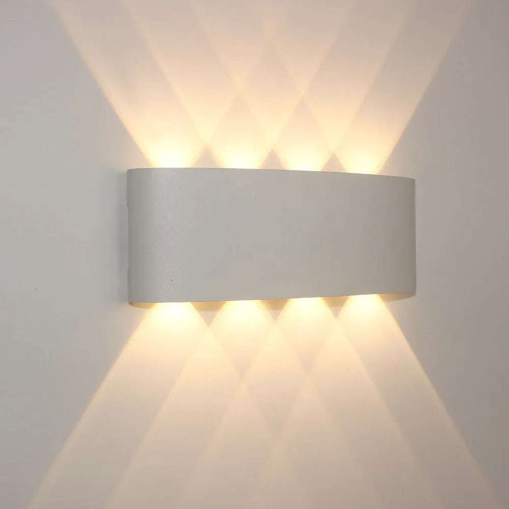 Körperbewegungssensor Wandlicht Wasserdicht Außen LED Wandlampe Oben Unten Leuchtende Lampen Gartenhof Induktionsflur Wandleuchte