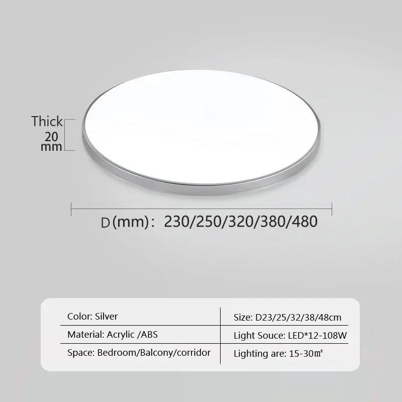 Moderne LED Rund Deckenlampen - Deckenleuchten für Wohnzimmer, Schlafzimmer, Badezimmer, Esszimmer, Küche