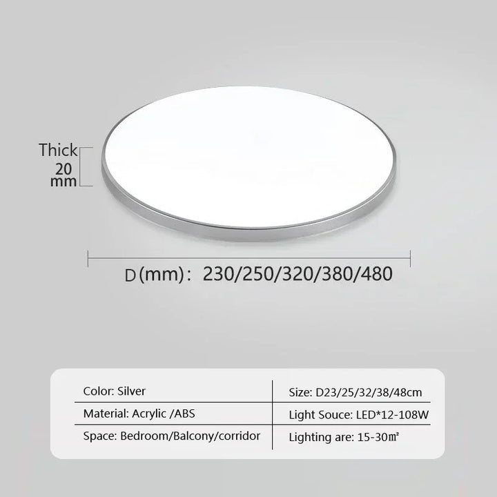 Moderne LED Rund Deckenlampen - Deckenleuchten für Wohnzimmer, Schlafzimmer, Badezimmer, Esszimmer, Küche