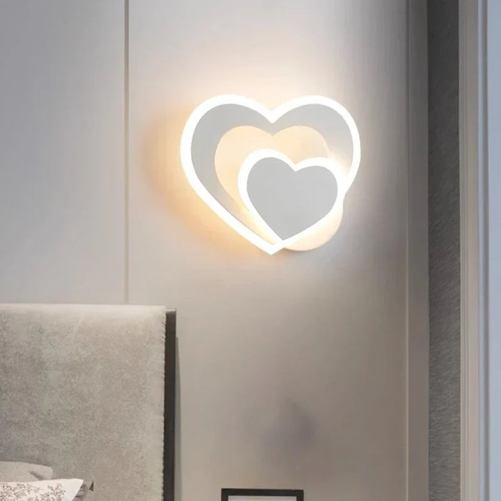 Moderne LED Herzförmige Wandlampe