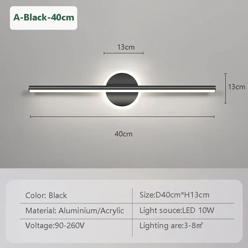 LED-Wandleuchte LineaLux Modernes Spiegel- und Wandlicht