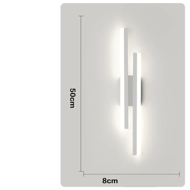 Moderne LED-Wandlamp Streifenlicht: Schlanke und stilvolle Beleuchtung