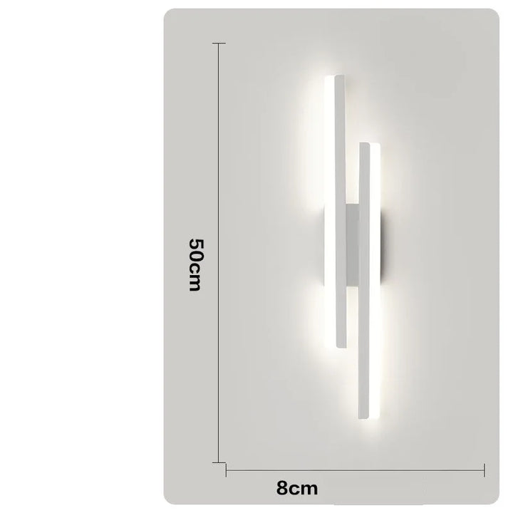 Moderne LED-Wandlamp Streifenlicht: Schlanke und stilvolle Beleuchtung