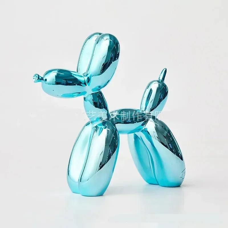Nordic Balloon Dog Skulptur Harz Tier Ornament Kunstskulpturen und Figuren Bastel Heimdekoration Raum Schreibtisch Zubehör