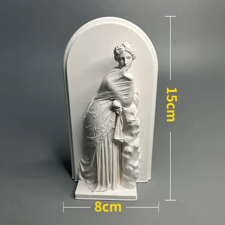 Nordic INS Stil Charakter Gips Statue DIY Gemalte Skizze Fotografie Requisiten Tischdekorationen Wohnkunst Gips Dekoration