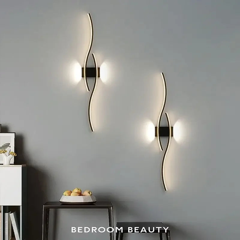 Moderne LED-Wandlampe – Wandleuchte für Wohnzimmer, Schlafzimmer und Flur – Stilvolle Innenraum-Beleuchtungseinheit