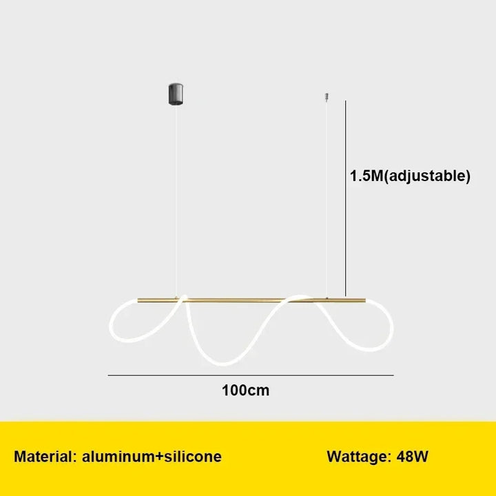 Moderne LED Pendelleuchte – Stilvolle Decken-Chandelier für Esszimmer, Küche & Büro, energieeffiziente AC-Stromversorgung, LED-Lampen inklusive