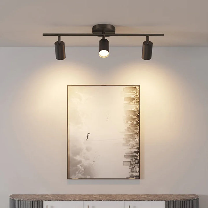 Moderne Gold-Spotlight-Deckenleuchte – Nordischer minimalistischer E27 LED-Leuchte für Wohnzimmer, Schlafzimmer und Küche
