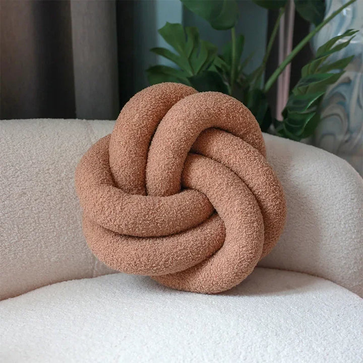 Nordic Cotton Boucle Knoten Kissen