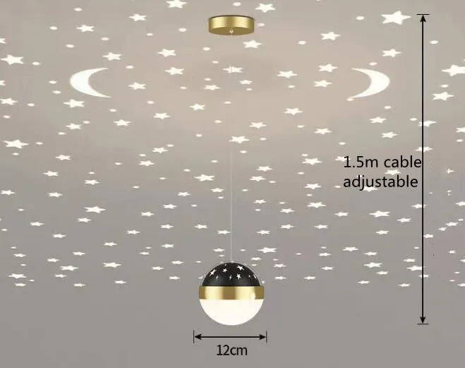 Home Decor Flur Gang Deckenleuchte - Sternenatmosphäre LED Deckenpendelleuchte