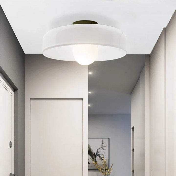 Moderne dualverwendbare Glas-Deckenleuchte – G9-Lampen Wandlampe für Wohnzimmer, Schlafzimmer, Flur und Balkon