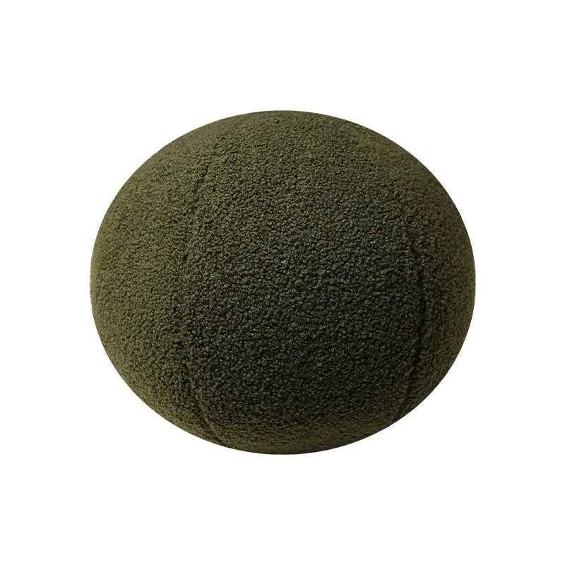 Nordic Bouclé Abstract Kissen – Minimalistisches Plüschkissen