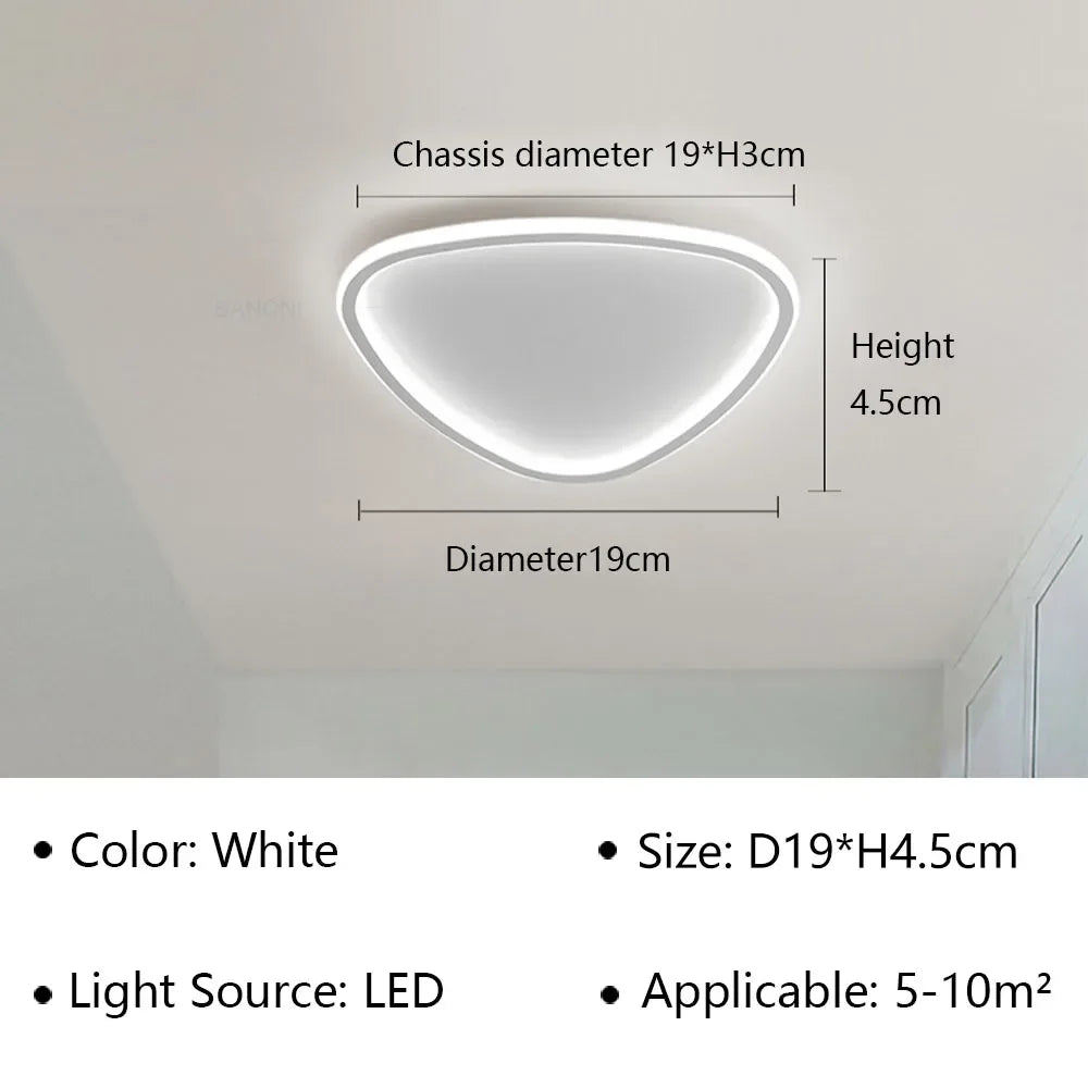 Moderne LED-Deckenleuchte - Elegantes ovales Design für vielseitige Innenbeleuchtung