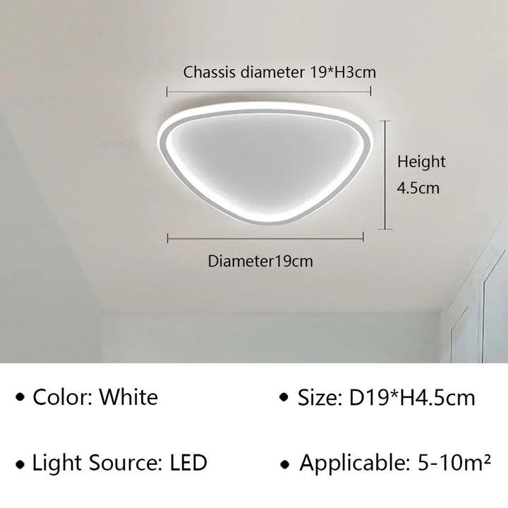 Moderne LED-Deckenleuchte - Elegantes ovales Design für vielseitige Innenbeleuchtung