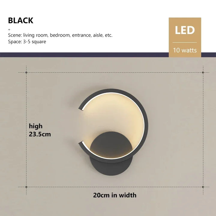 Moderne LED-Wandlampe – Nordische Auf- und Abwärts-Wandbeleuchtung für Wohnzimmer, Schlafzimmer, Flur und Wohnkultur