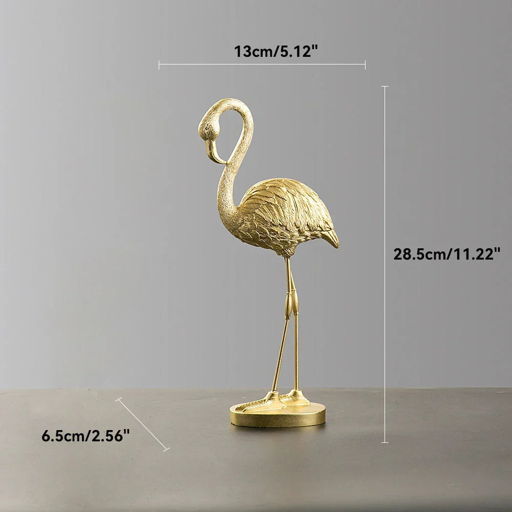 Nordic Flamingo Figurine Figur Statue Skulptur Wohnzimmer Büro Hochzeit Party Ornamente Wohnkultur Dekoration Zubehör