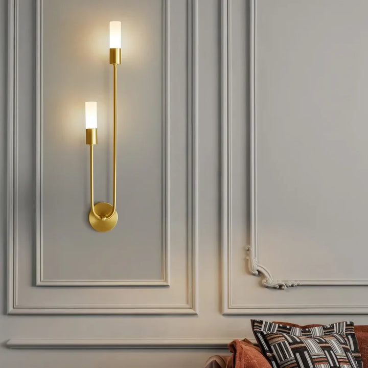 Moderne Gold LED Wandleuchte – Nordische Wandleuchte für Wohnzimmer, Schlafzimmer, Küche und Flur Dekor