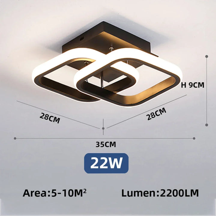 Decken-Kronleuchter LED Flur Deckenlampe für Küche Schlafzimmer Wohnzimmer Balkon Ganglampe Wohnkultur Foyer Spotlights
