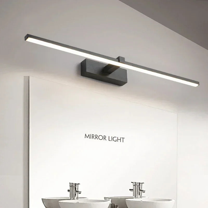 Moderne LED-Wandlampe – Drei-Farben-Badezimmer-Wandleuchte mit Aluminium-Finish für Spiegel, Bad & Wohnkultur