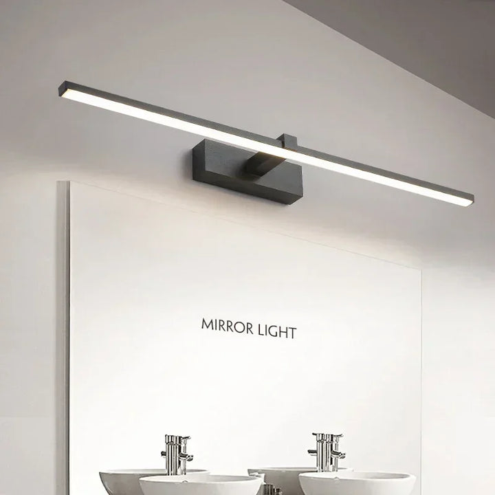 Moderne LED-Wandlampe – Drei-Farben-Badezimmer-Wandleuchte mit Aluminium-Finish für Spiegel, Bad & Wohnkultur