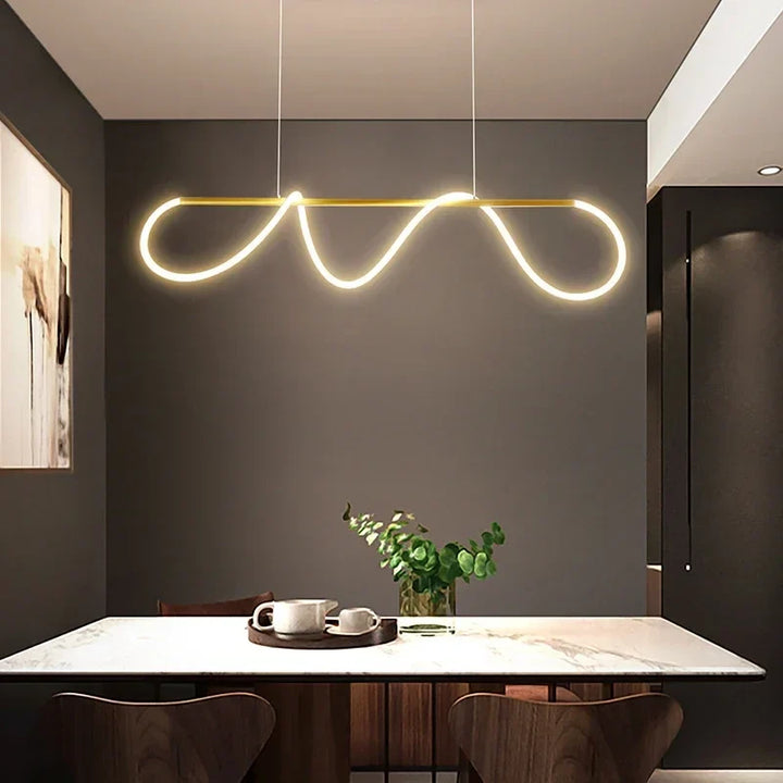 Moderne LED Pendelleuchte – Stilvolle Decken-Chandelier für Esszimmer, Küche & Büro, energieeffiziente AC-Stromversorgung, LED-Lampen inklusive