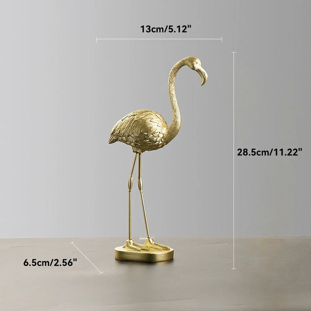 Nordic Flamingo Figurine Figur Statue Skulptur Wohnzimmer Büro Hochzeit Party Ornamente Wohnkultur Dekoration Zubehör