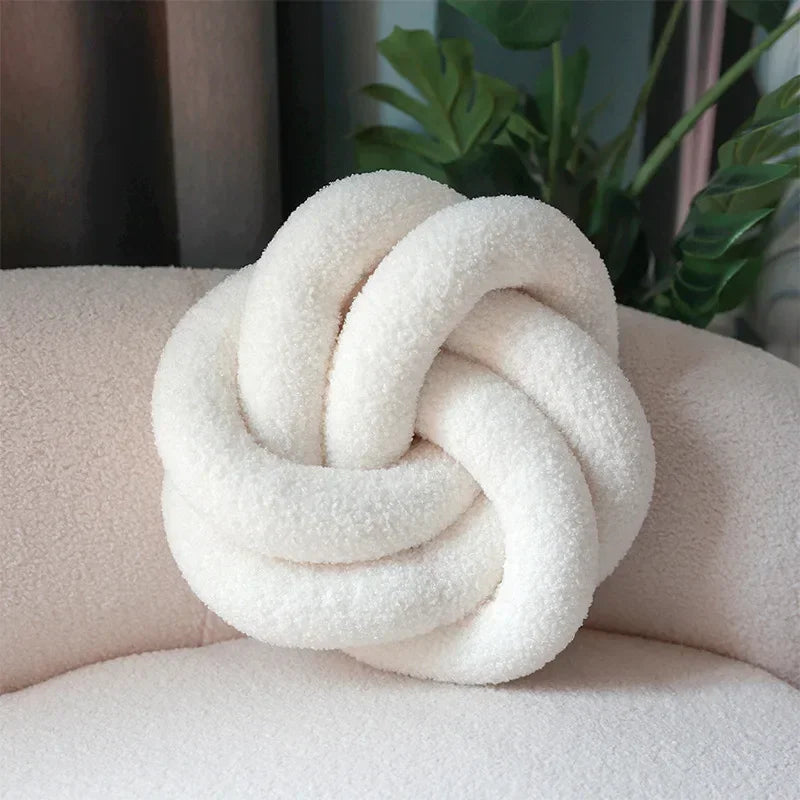Nordic Cotton Boucle Knoten Kissen