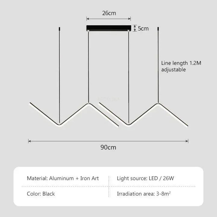 Moderne LED-Pendelleuchte – Intelligente Fernbedienung mit einstellbarer Helligkeit & Farbtemperatur für Esszimmer, Wohnzimmer und Schlafzimmer
