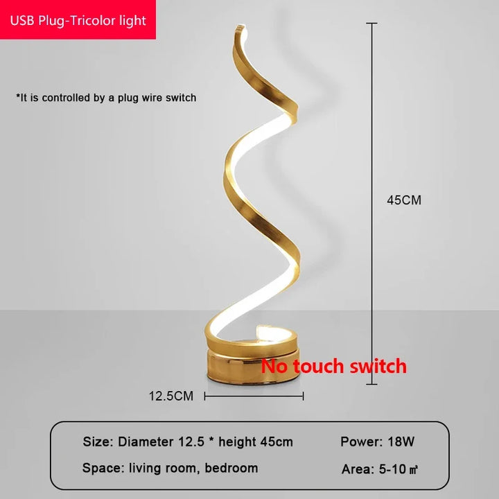 Moderne LED Tischlampe – Snake Eye Schutz Schreibtischlicht für Schlafzimmer, Wohnzimmer, Büro und Studium