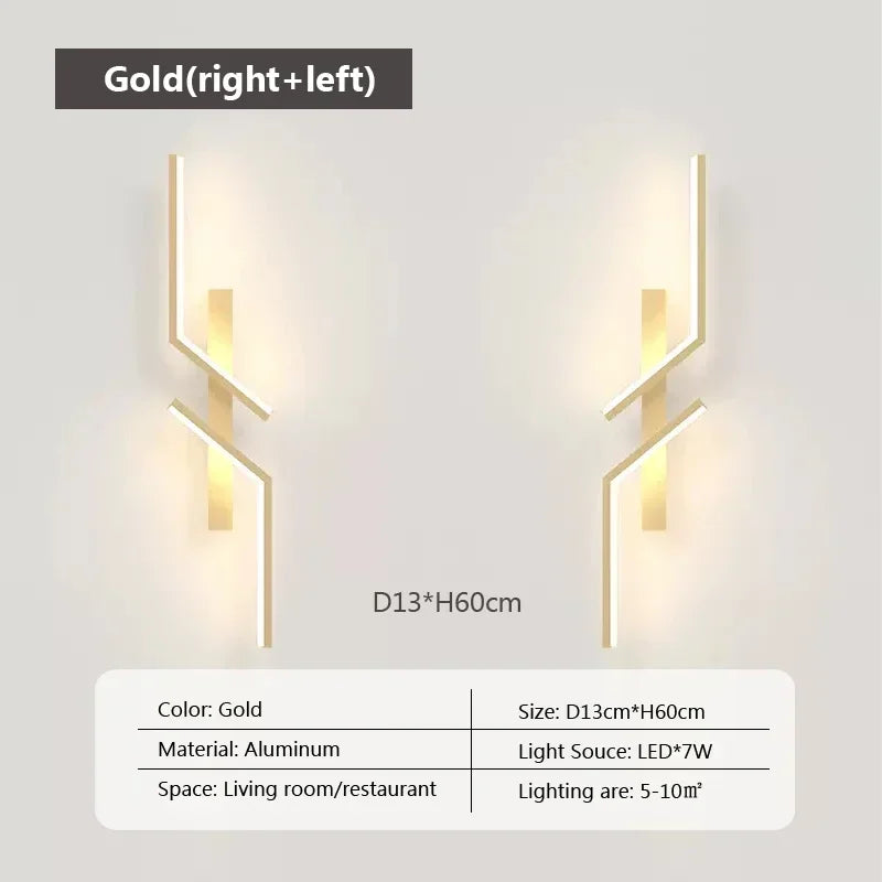 Moderne LED-Wandleuchte – Minimalistisches Design, Auf- und Ablichtung für Schlafzimmer, Wohnzimmer, TV-Sofa und Lobby – Dimmbares wandmontiertes Licht
