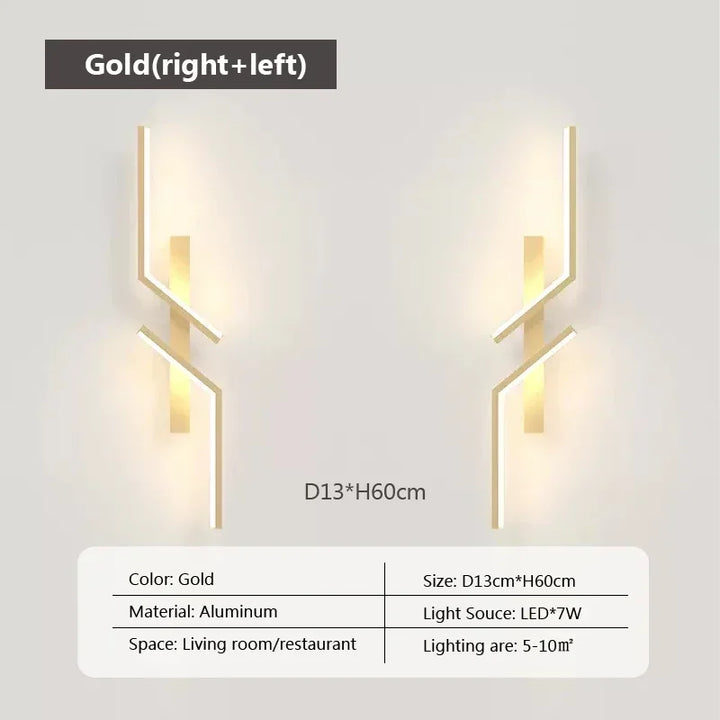 Moderne LED-Wandleuchte – Minimalistisches Design, Auf- und Ablichtung für Schlafzimmer, Wohnzimmer, TV-Sofa und Lobby – Dimmbares wandmontiertes Licht