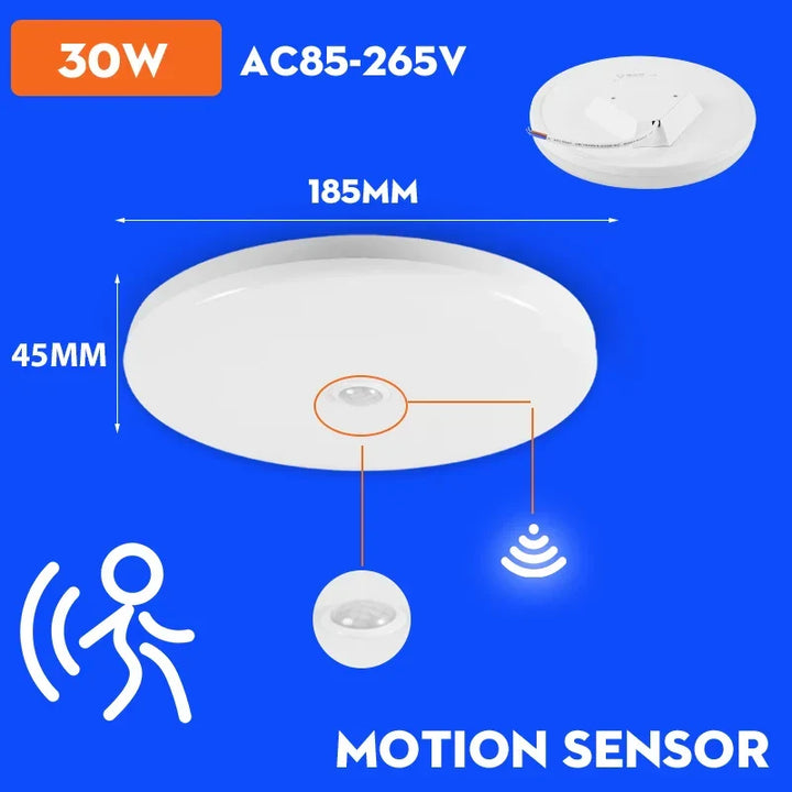 LED PIR Bewegungsmelder Deckenlampe - Moderne Lichtinstallationen für Schlafzimmer, Wohnzimmer, Treppenbeleuchtung