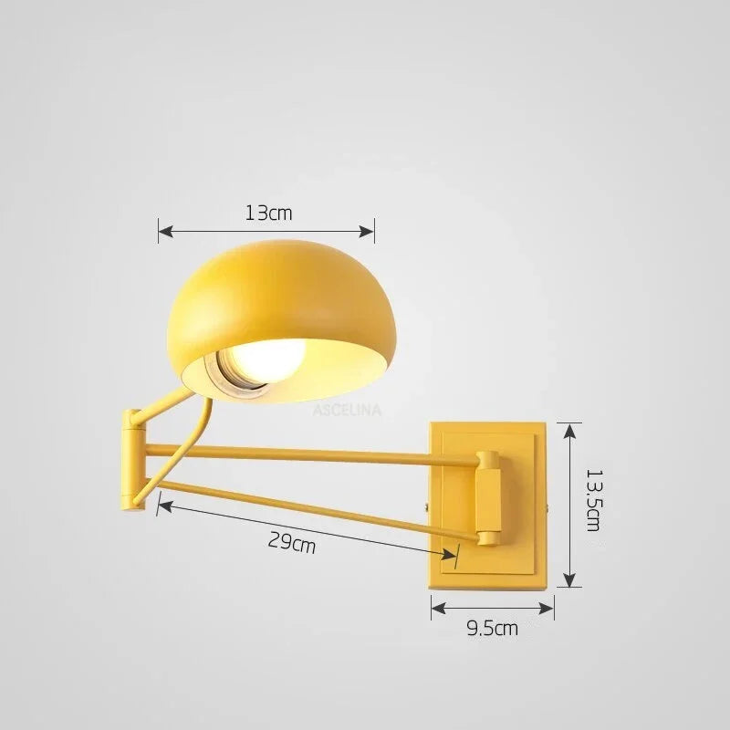 Moderne Faltbare LED Wandleuchte – Rückziehbare augenfreundliche Wandleuchte für Schlafzimmer, Arbeitszimmer, Wohnzimmer und Badezimmer