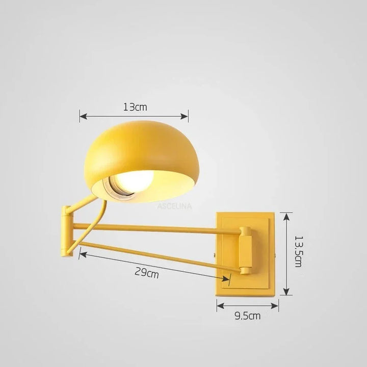 Moderne Faltbare LED Wandleuchte – Rückziehbare augenfreundliche Wandleuchte für Schlafzimmer, Arbeitszimmer, Wohnzimmer und Badezimmer