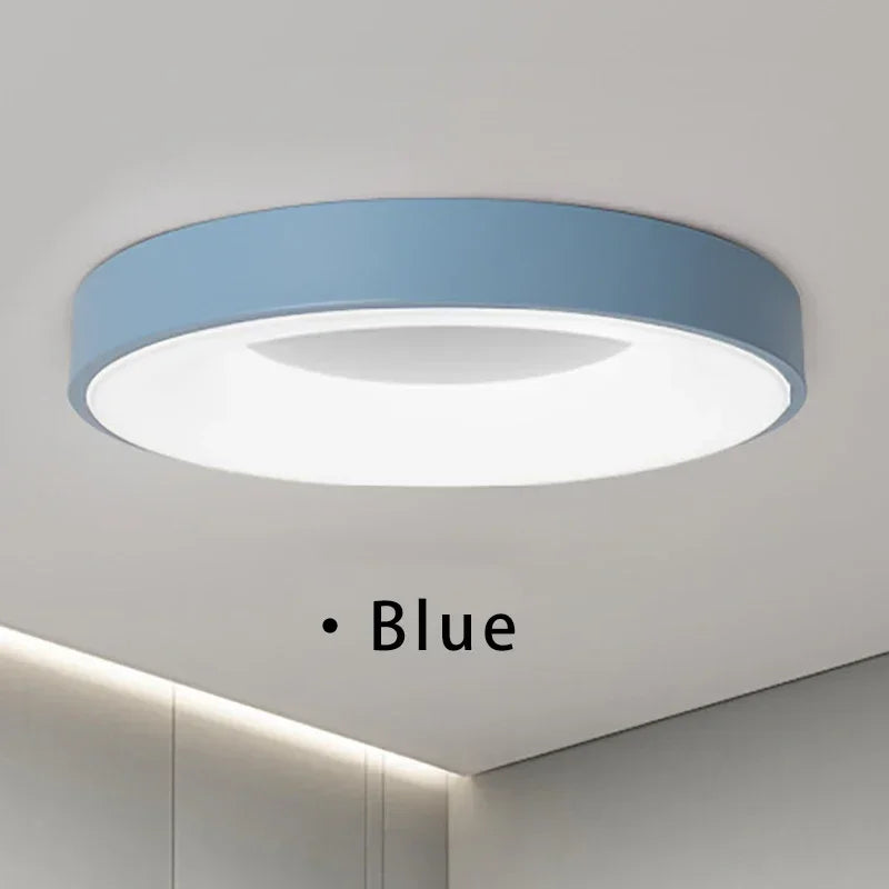 Moderne Macaron LED Deckenleuchte – Verstellbares kreisförmiges Design mit Fernbedienung und Dimmung für Schlafzimmer, Wohnzimmer und Flur