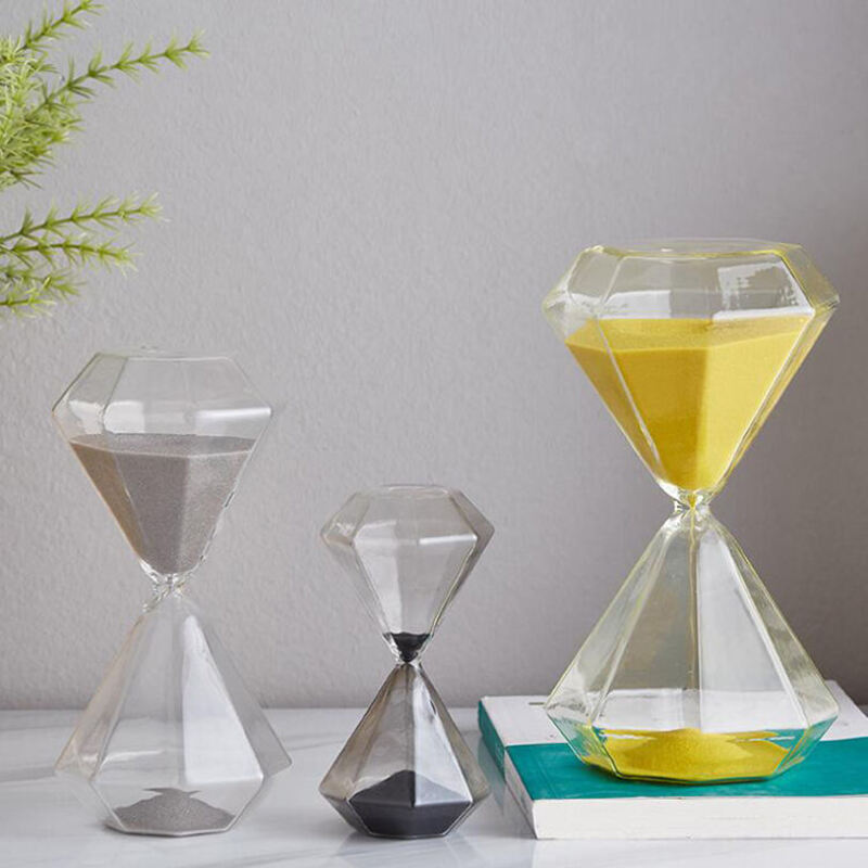 5–60 Minuten Diamant-Stundenglas, Sanduhr, Sanduhr, Kindergeschenk, Sanduhr, Wohnraumdeko, erhältlich in mehreren Farbausführungen