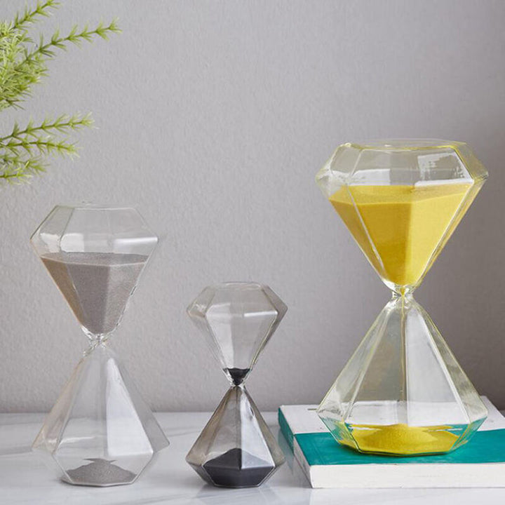 5–60 Minuten Diamant-Stundenglas, Sanduhr, Sanduhr, Kindergeschenk, Sanduhr, Wohnraumdeko, erhältlich in mehreren Farbausführungen