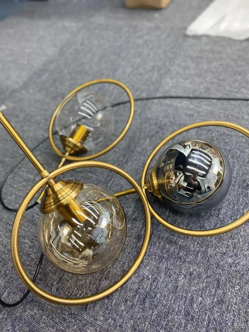 Moderne Glas Pendelleuchten für Schlafzimmer Nachttisch Badezimmer Hängelampe Deckenleuchten Hotel Restaurant Dekoration Ring