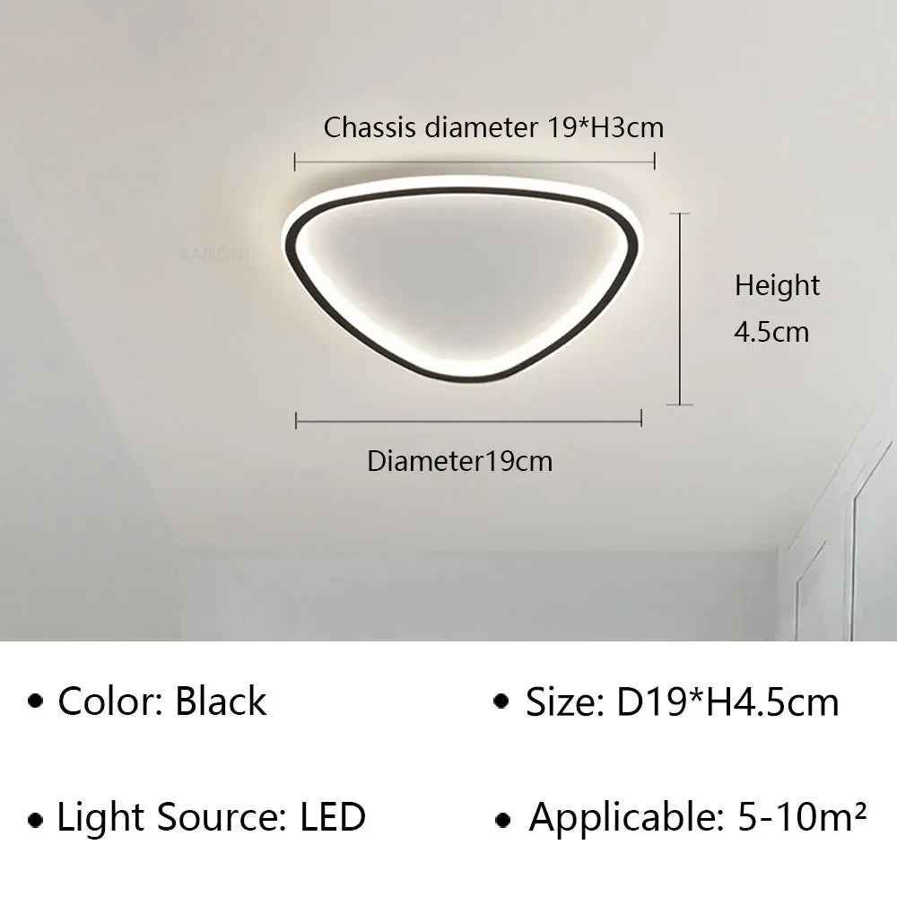 Moderne LED-Deckenleuchte - Elegantes ovales Design für vielseitige Innenbeleuchtung