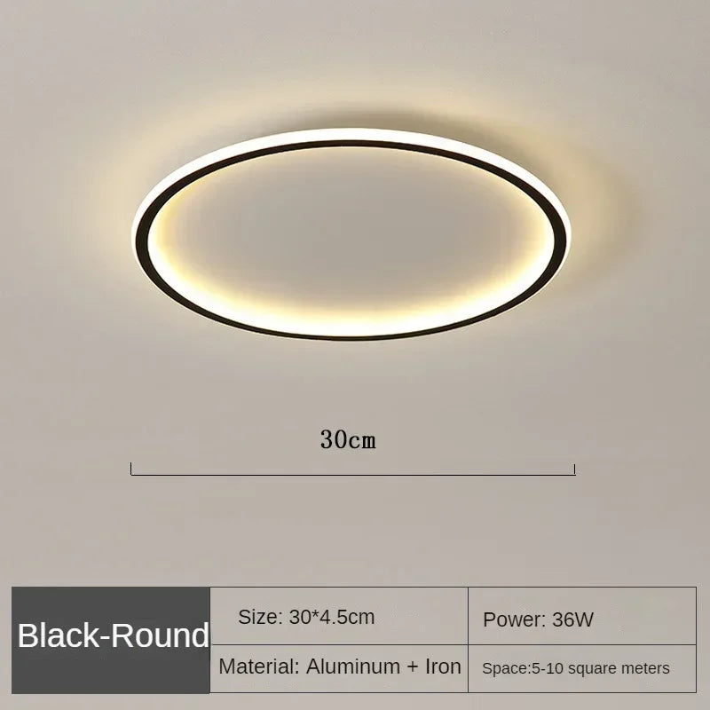 Moderne LED-Deckenleuchte – Dimmbare Innenbeleuchtung für Schlafzimmer, Badezimmer, Küche und Flur