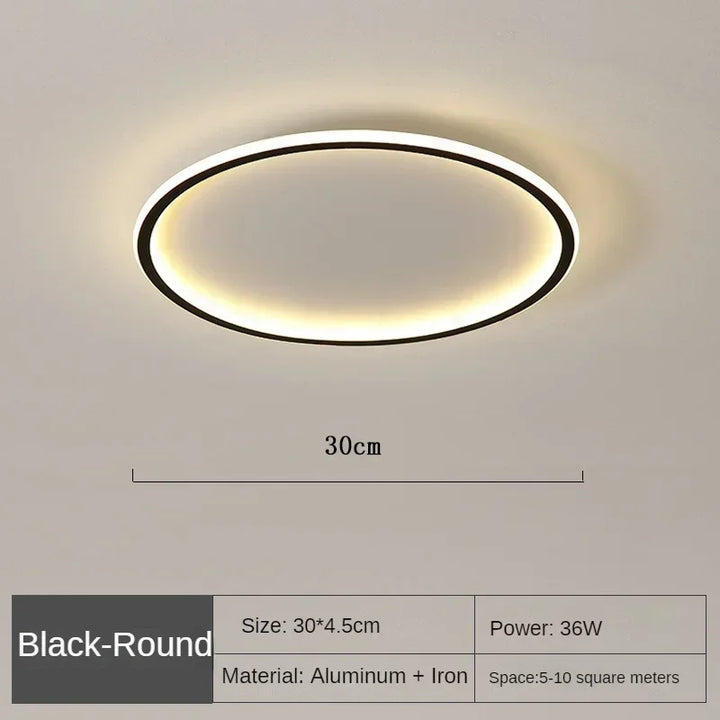 Moderne LED-Deckenleuchte – Dimmbare Innenbeleuchtung für Schlafzimmer, Badezimmer, Küche und Flur