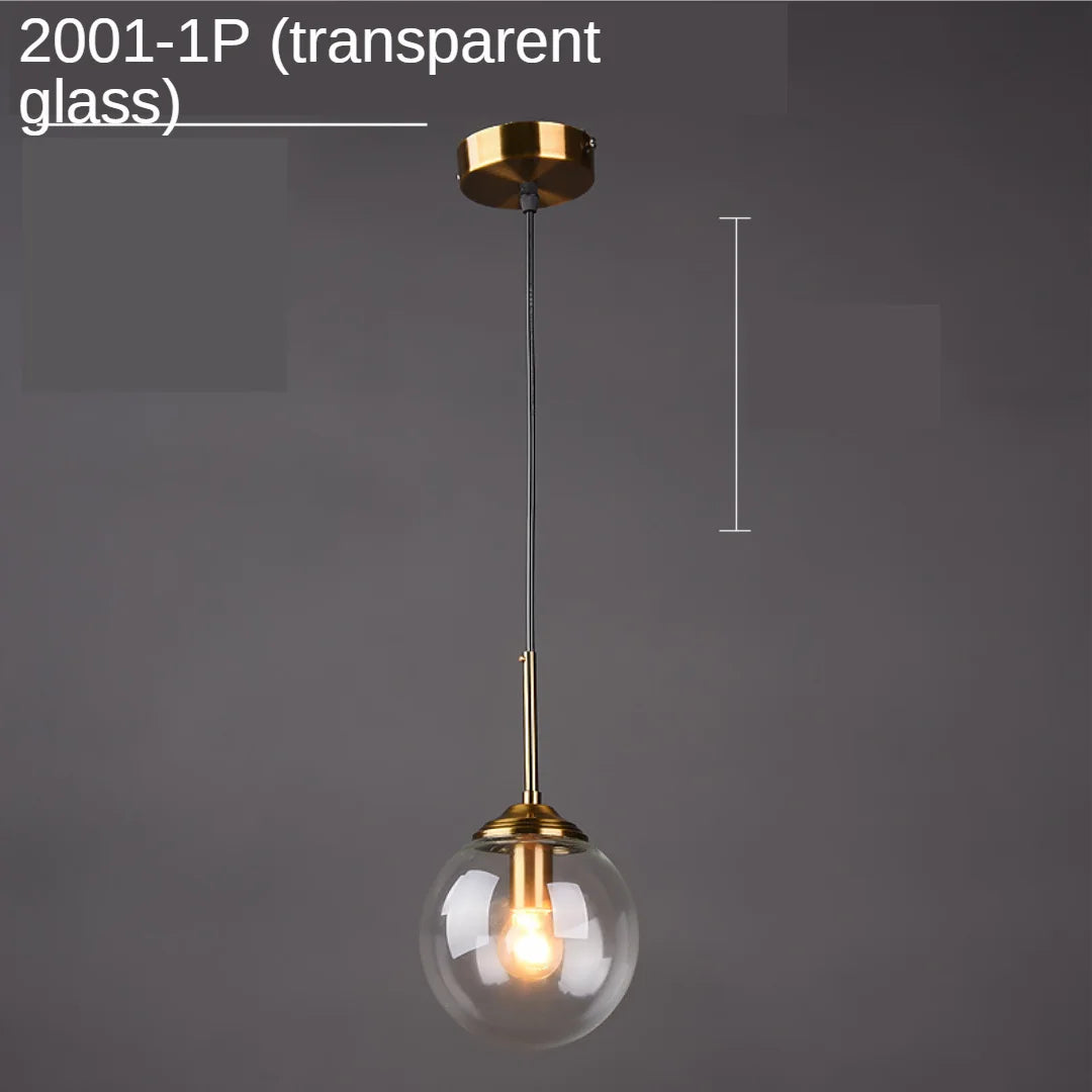 Moderne Glas Pendelleuchten für Schlafzimmer Nachttisch Badezimmer Hängelampe Deckenleuchten Hotel Restaurant Dekoration Ring